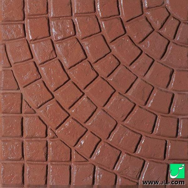 موزاییک طرح سنگفرش قهوه ای